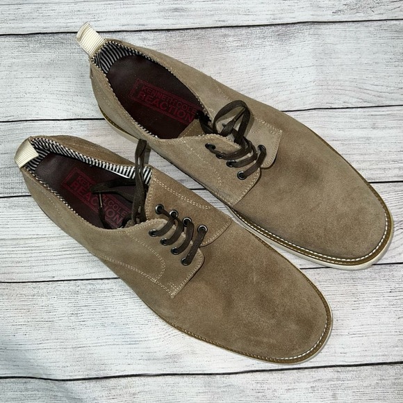 Kenneth Cole Reaction Other - Kenneth Cole Reaction Men's Tan Suede Lace Up Oxford Shoes  Size 10M
